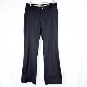 Royal Robbins‎ Nylon Mid Rise Bootcut Pants Womens 6 Black Hiking Outdoor Travel